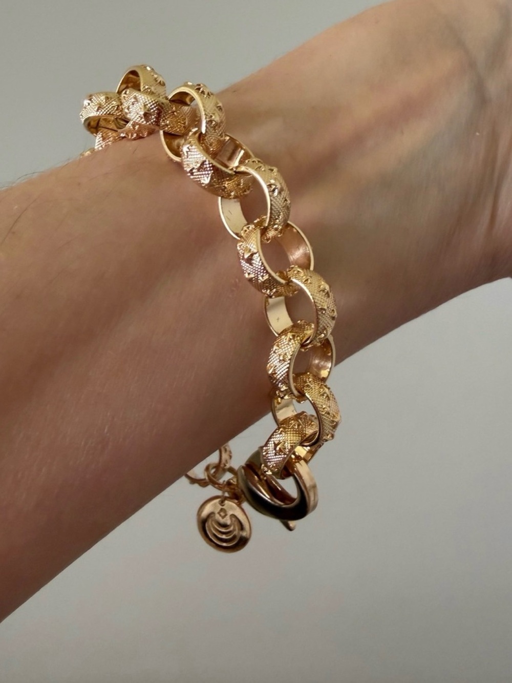 Jane Win Gold FOREVER Starry Night Rolo Bracelet New